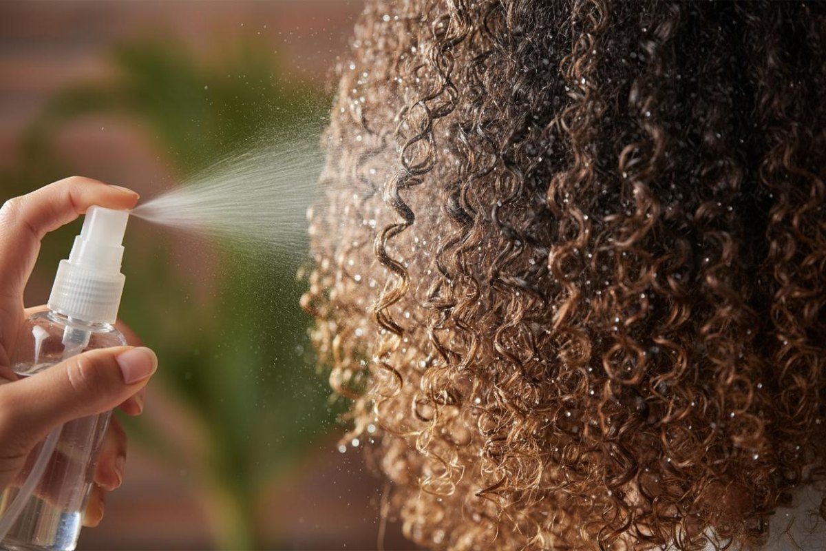 Spray rafraîchissant boucles