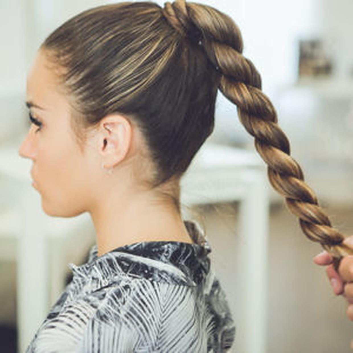 Tresse express cheveux gras coiffure rapide