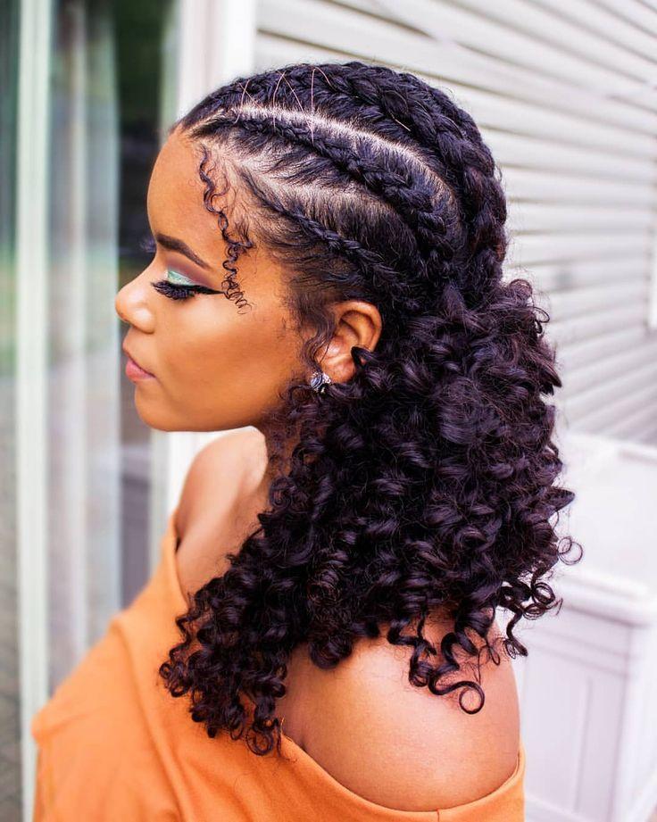 Tresses protectrices cheveux bouclés