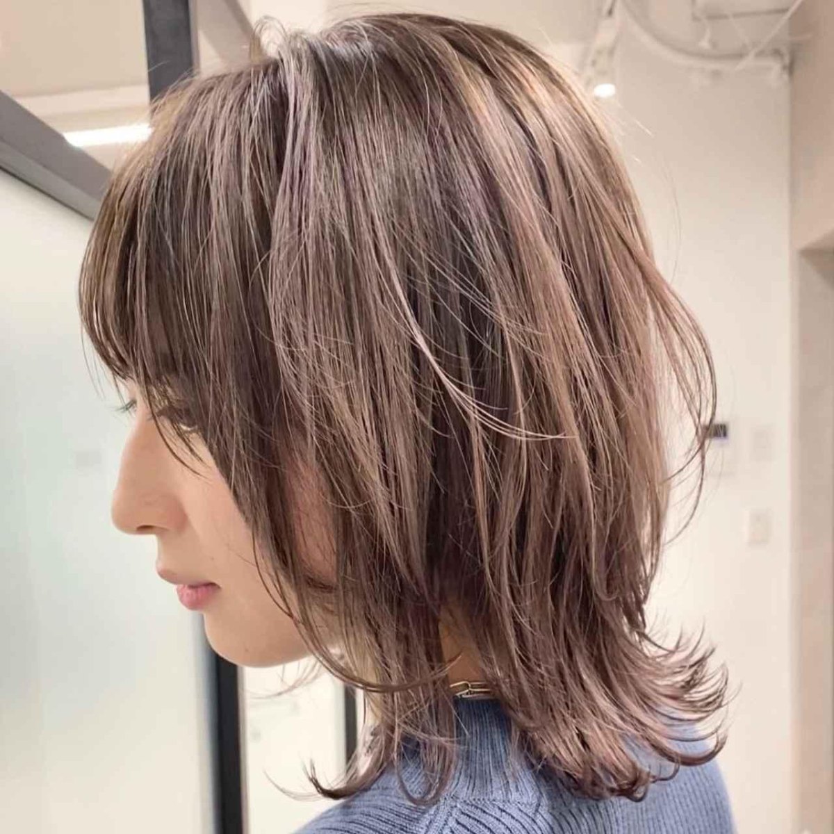 Pointes effilées wolf cut mi-long