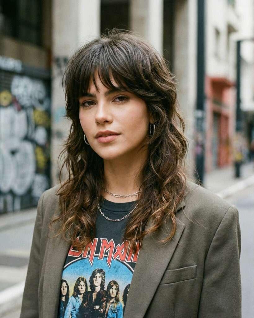 Wolf cut mi long cheveux épais idées et conseils